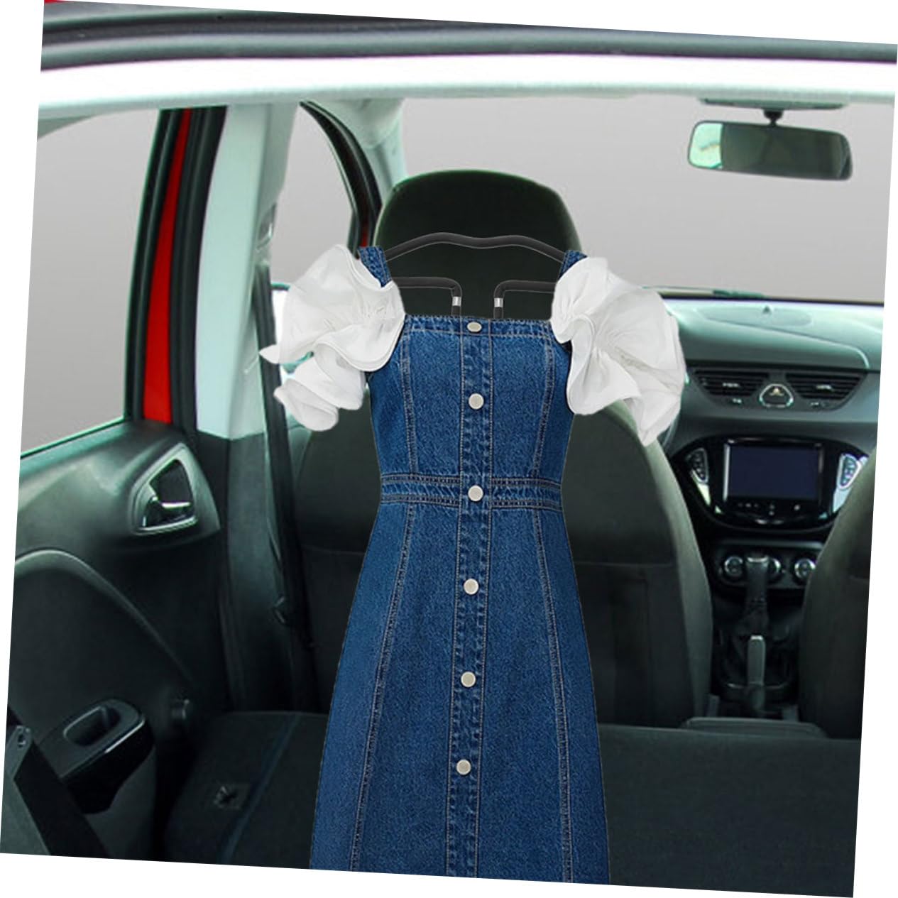 TOPBATHY Crochet D’appui-tête de Voiture 2 Pièces Noir pour Siège Arrière