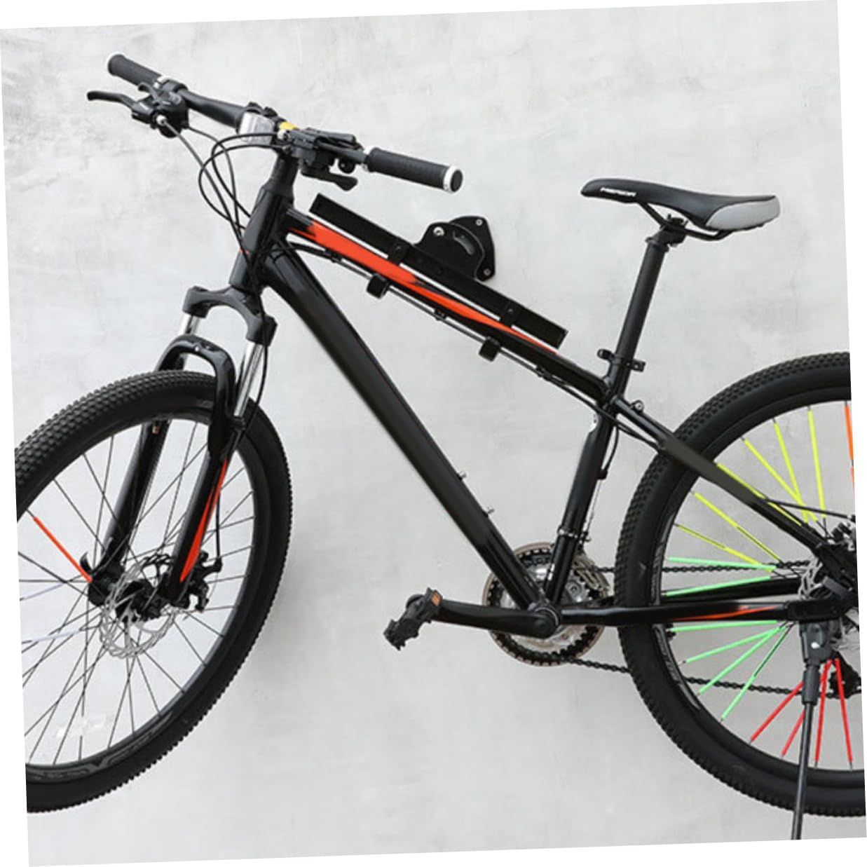 Adjustable Bike Wall Hanger Rack for Garage Vertical Bike Storage Rack for Mountain Road Folding Space-saving Wall Mount Holder for Indoor Display and Organization