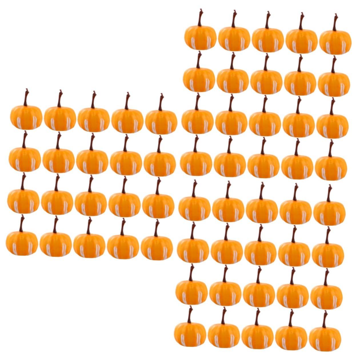 PRETYZOOM 60pezzi Mini Zucche Artificiali Per Decorazioni Halloween Simulazione Zucche Per e Vividità e Creatività Per Festive