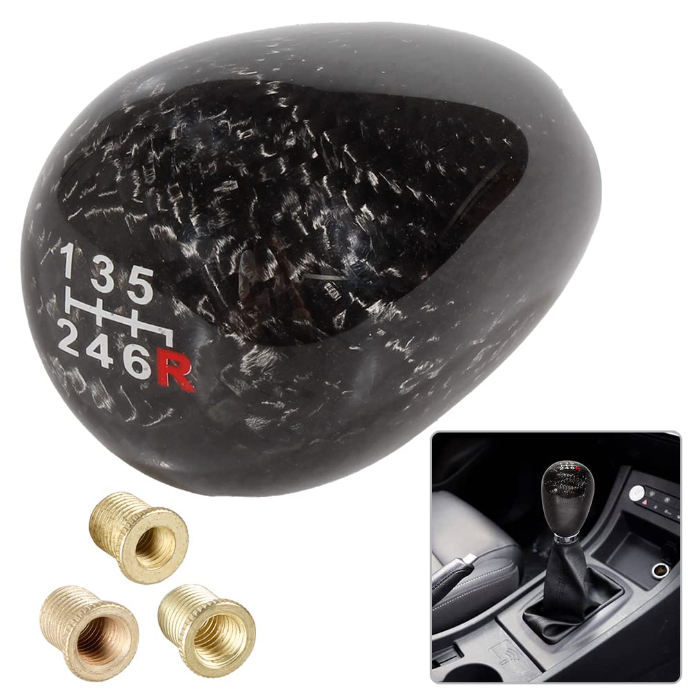 Pomello del cambio in vera fibra di carbonio Mugen Nero