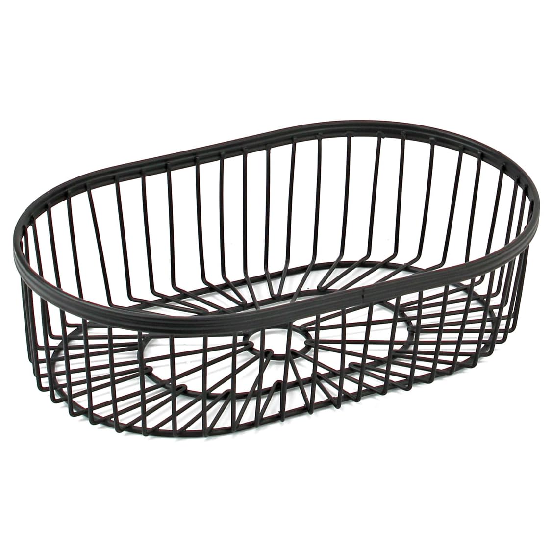 Gadsby Black Oval Storage Wire Basket For Fruit, Bread & Organisation