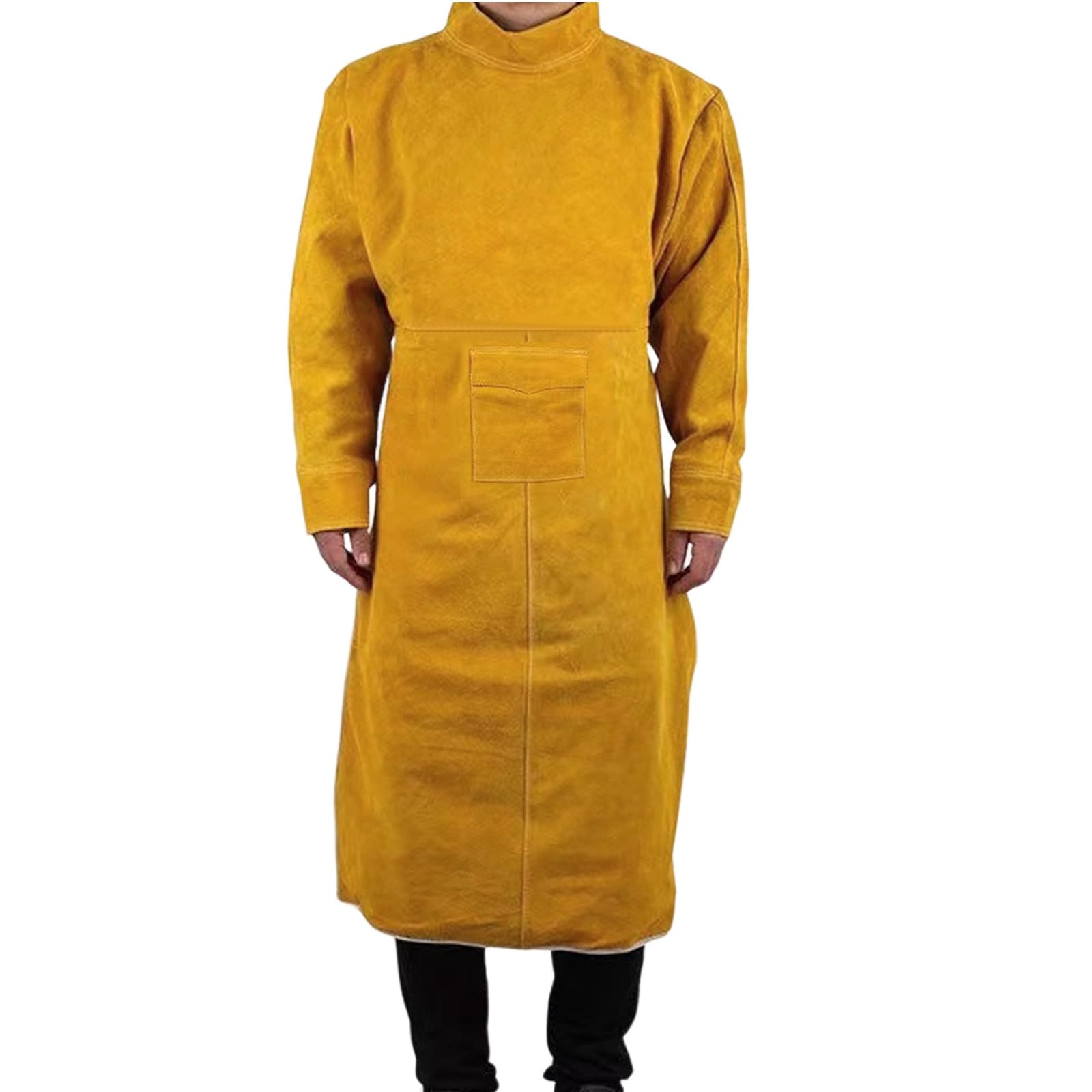 Duty Tablier de soudeur en cuir, ignifuge, résistant aux éclaboussures, vêtements de protection isolés thermiquement pour homme et femme. Utilisez un tablier en cuir