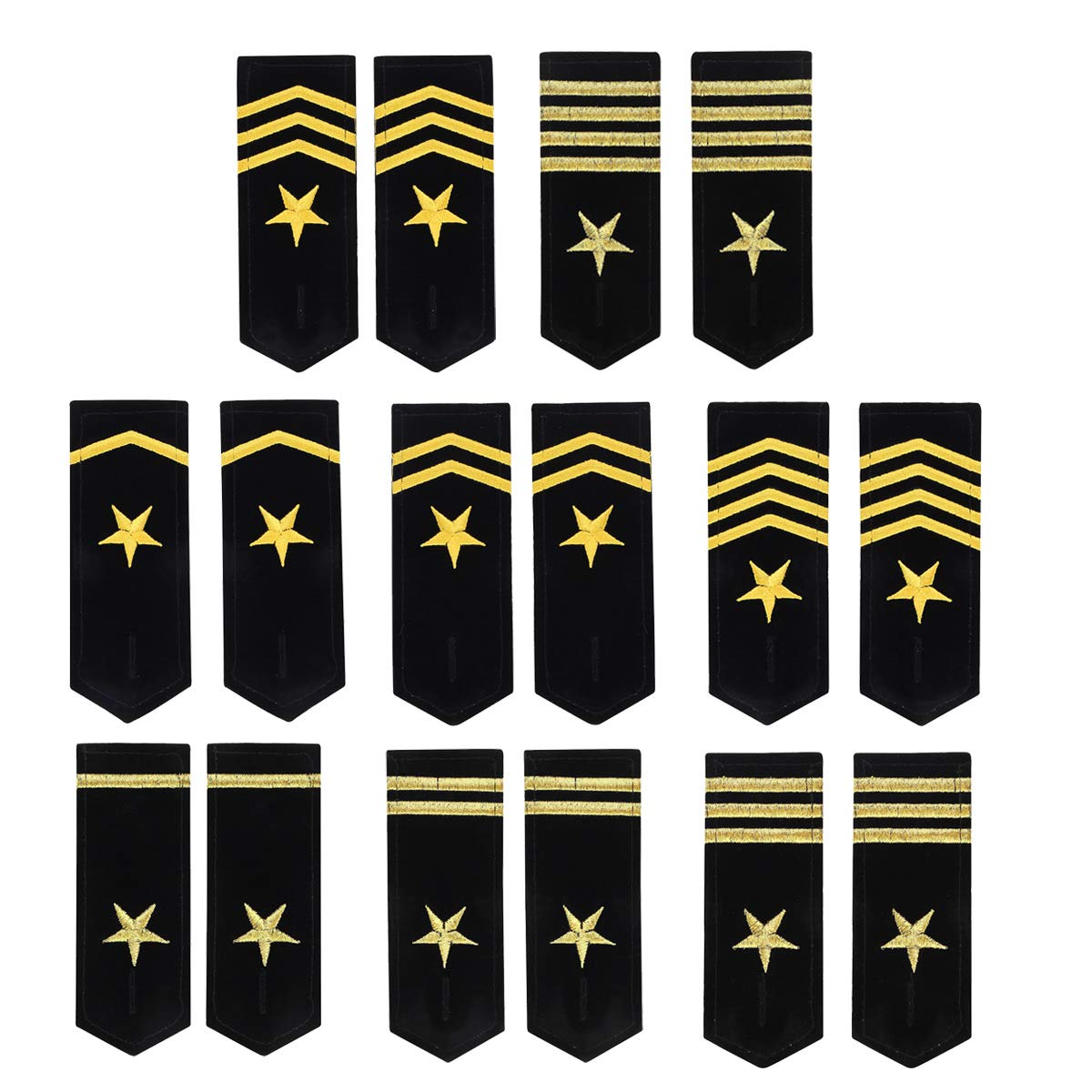 Epaulettes tropicales Luftwaffe sous-officier pour la veste de combat bleue