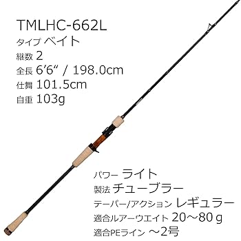 アブガルシア　トラウティンマーキス　レイクハント　TMLHC-662L アブ ガルシア トラウティンマーキス レイクハント TMLHC-672UL