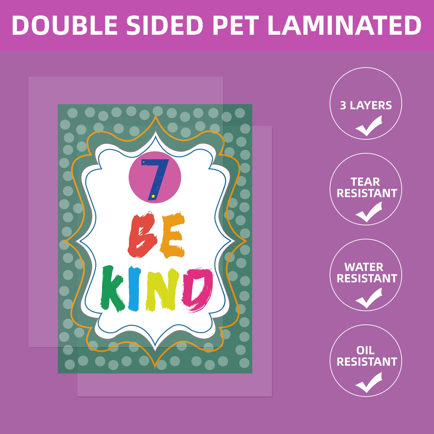 YIYEE Educational Class Rules Posters, A4 Chalkboard Growth Mindset Wall Display, 10 Pack, for Primary and High School, Back to School, Teacher Supplie - Image 3