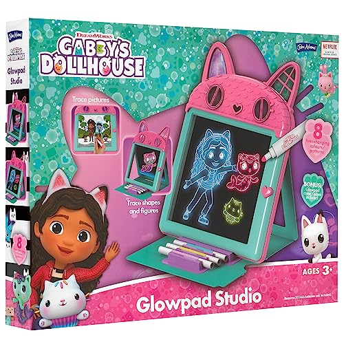 Tablette de dessin lumineuse à feutres néon pour tracer et illuminer les dessins Gabby's Dollhouse