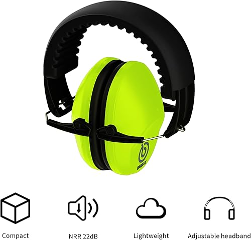 Miniatura 2 de Paquete de 2 orejeras de protección auditiva, NRR 20 dB reducción de ruido de seguridad para dispararcazar