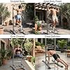 Estación multifuncional de dominadas con bandas de resistencia Pilates, estación de fondos estable de 450 libras con apoyos para flexiones, equipo de entrenamiento de fuerza para gimnasio en casa 8
