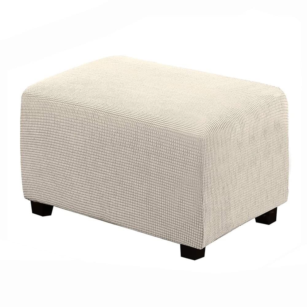 Housse de pouf rectangulaire pour protéger le repose-pied du salon familial