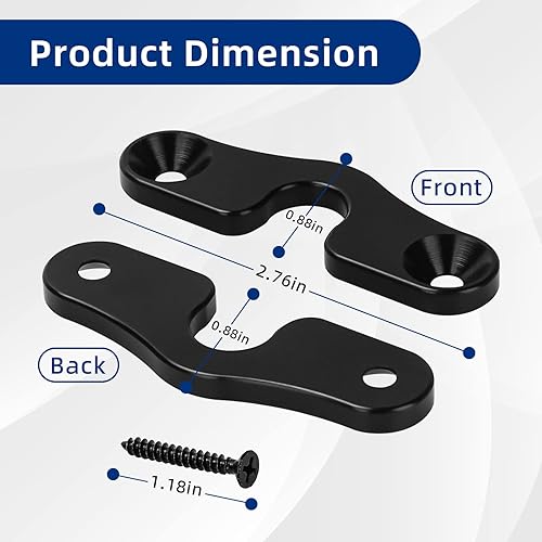 Miniatura 4 de Kit de reparación de visera solar clips de montaje de visera solar resistentes compatibles con Jeep Wrangler JK 2018Wrangler JL JLU