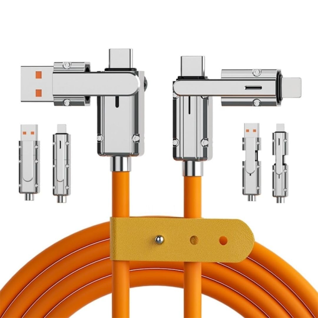 See full amazon price history chart for RVKA 4 in 1 Data Cable| Fast Charging Portable Cord for Travel & Outdoor | Cable & Accessories with USB Type - C, iOS Charges Cable & USB Port | Multi Charger Type-C Retractable USB Cable (Pack of 1) RVKA 4 in 1 Data Cable| Fast Charging Portable Cord for Travel & Outdoor | Cable & Accessories with USB Type - C, iOS Charges Cable & USB Port | Multi Charger Type-C Retractable USB Cable (Pack of 1) (B0D8YJPQY2) Amazon Price History, Amazon Price Tracker