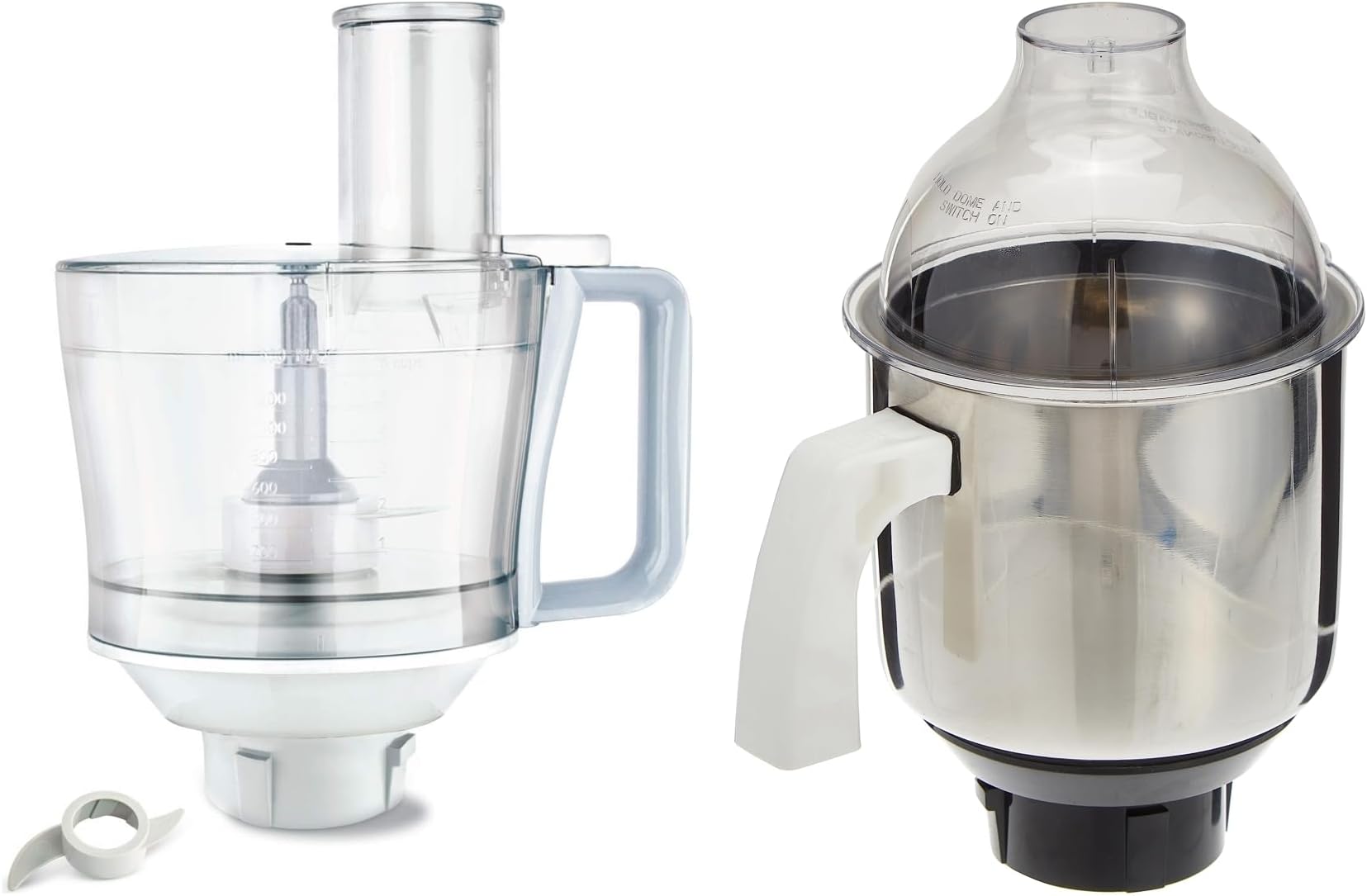 Preethi MGA-524 Atta Kneader, White & Preethi MGA-513 1.5-L Jar (Steel/Transparent)
