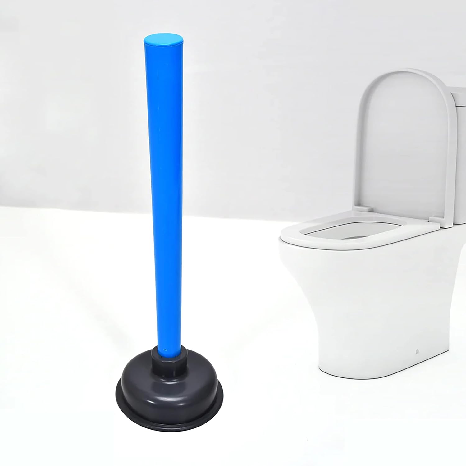 MeeTo Toilet Plungers for Bathroom, Plunger for Toilet Bowl and Kitchen Sink, Heavy Duty, Double