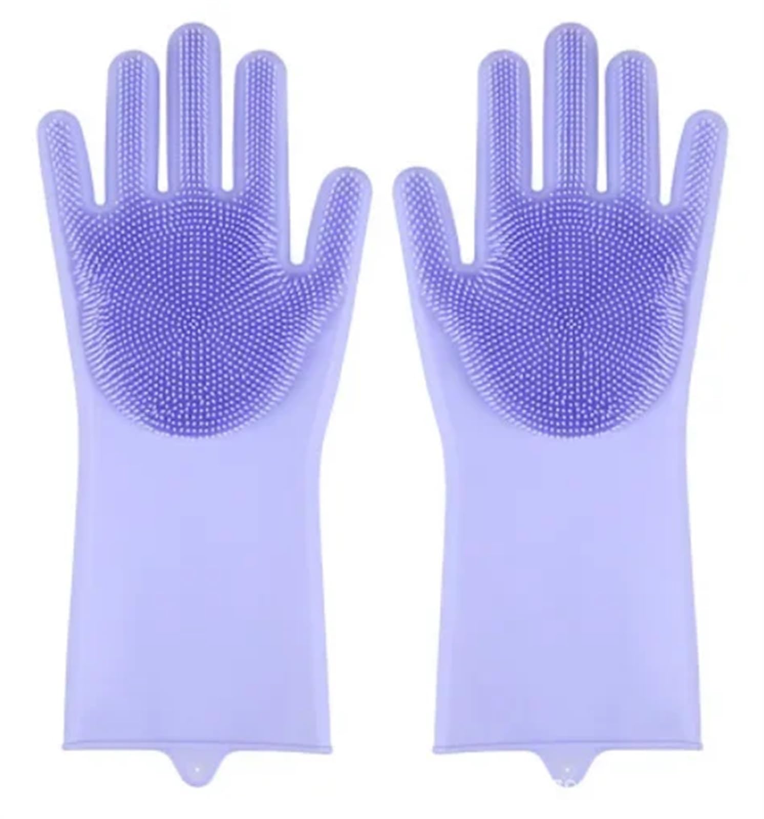 Wiederverwendbare Silikon-Geschirrspülhandschuhe – 2 Paar hitzebeständige Reinigungshandschuhe für Küche und Bad – Blaue Geschirrhandschuhe