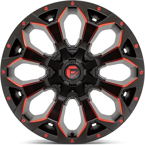 Miniatura 4 de Fuel D787 D78717852652 - Rin de 17 x 8.5 pulgadas, patrón de pernos de 5 x 4.5/5 pulgadas, M-Blk Rd-Mill (mate, negro y fresado), desplazamiento de