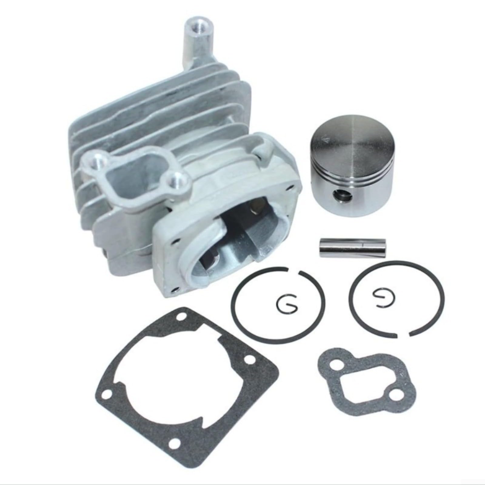Kit di Riparazione Cilindro E Pistone Con 2 Guarnizioni In Metallo Per Sega Echo CS-2511/CS-2511P/CS-2511PN/CS-2511T/CS-2511TN/CS-2511TES