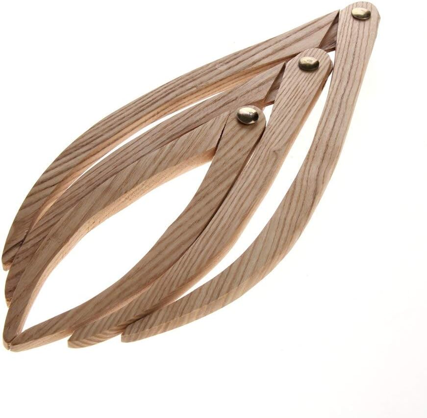 ILLIO 3Pcs Wooden Calipers Pottery Clay Ceramic Measuring Tools 8 10 12 inches For Pottery Dlay