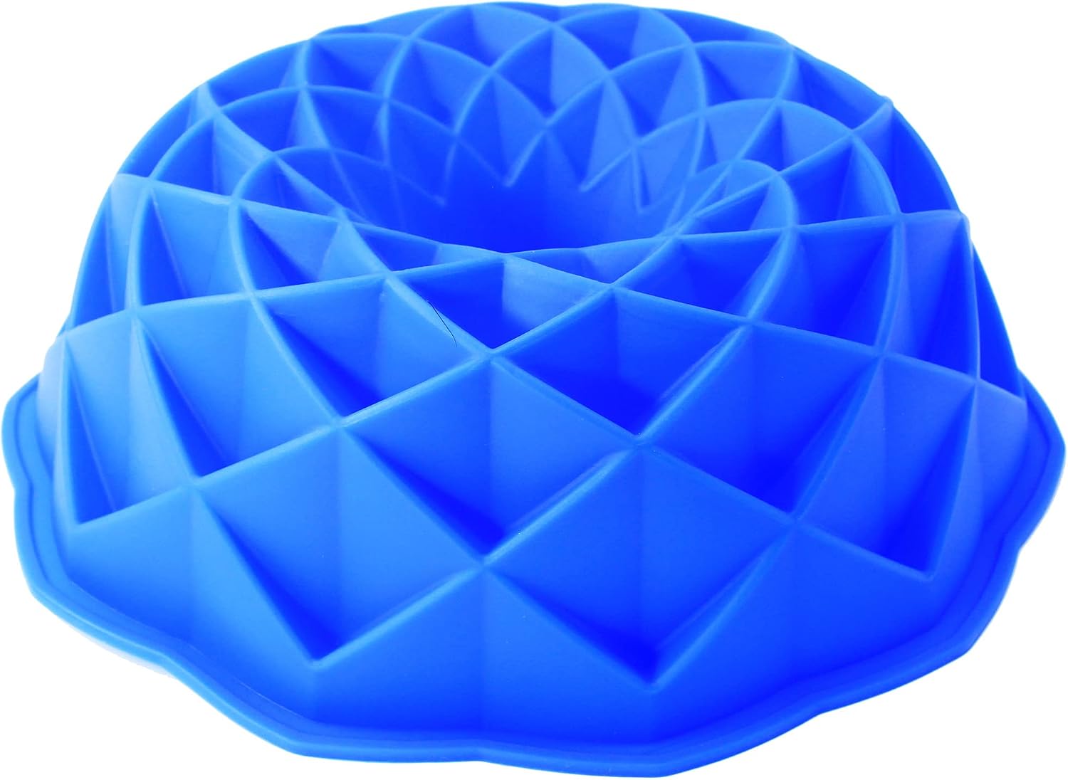 X-Haibei Jubilee Cake Pan Bread Gelatin Jello Pudding Baking Silicone Mold Dia. 8.3inch