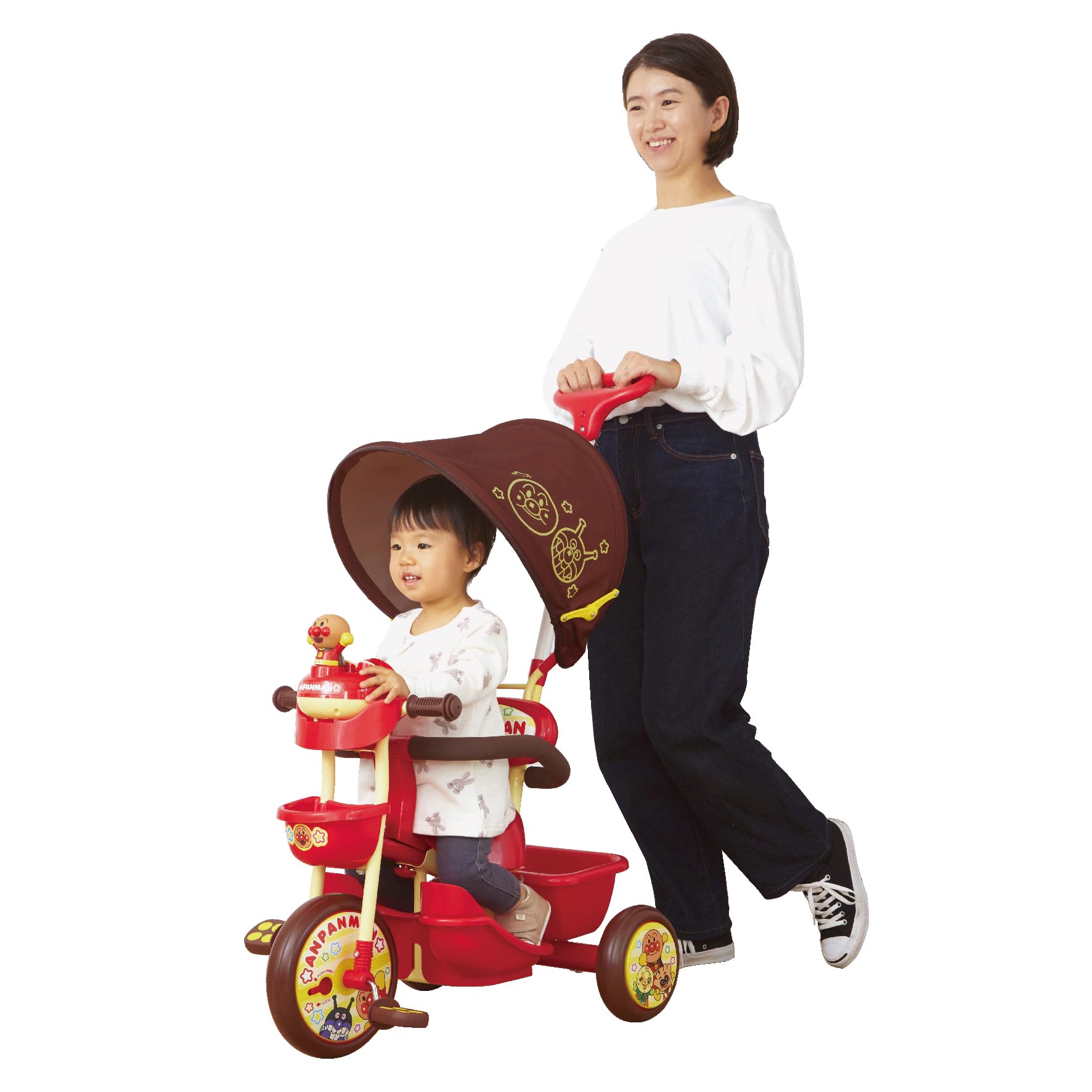 Amazon.co.jp: ブザー付きおでかけ三輪車 おしゃべりアンパンマンSP