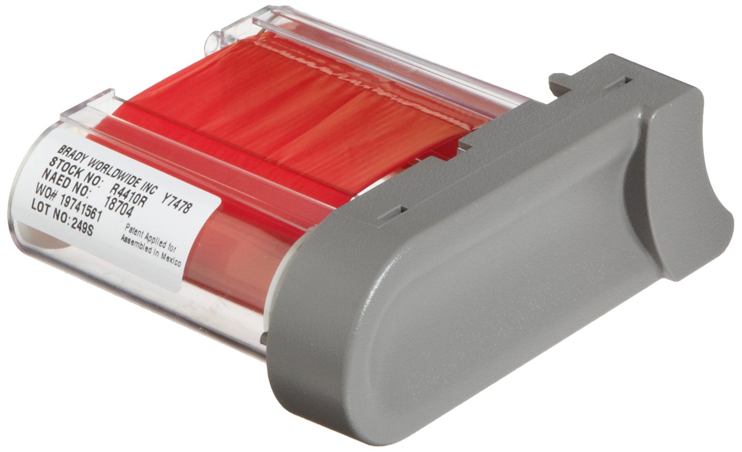 Brady R4410-RD TLS2200 And TLS PC Link 75' Length, 2" Width, Red Color Series Printer Ribbon