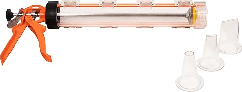 Miniatura 2 de CanCooker EZ Jerky Shooter - Pistola de cecina de acero inoxidable de alta calidad con 3 boquillas y capacidad de 1 libra, procesador de carne apta