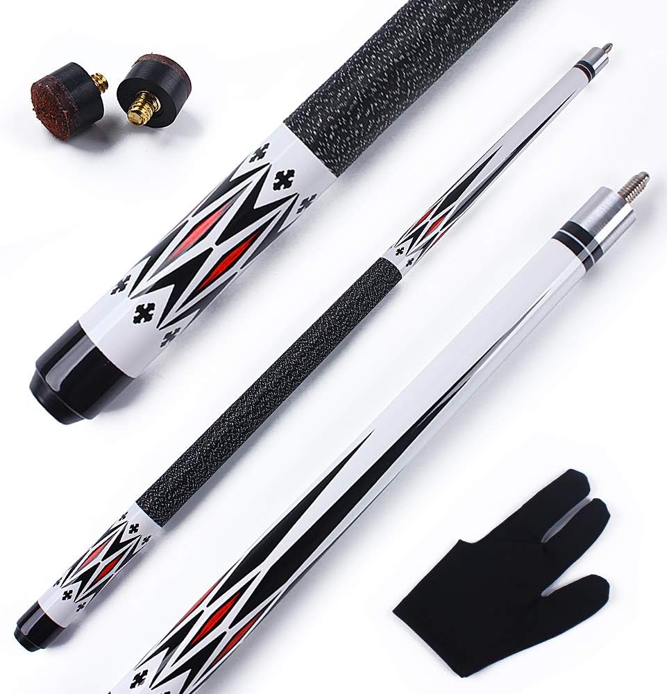 Weichster Billiard Pool Cue Stick 1/2 Maple Wood 58" 13mm Screw on Tip