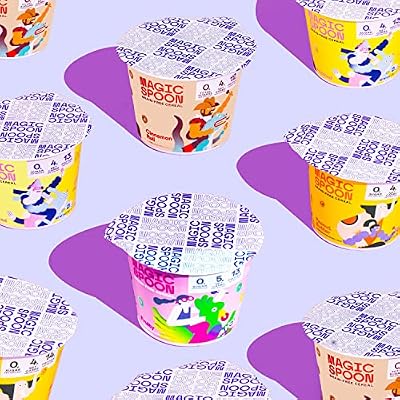 Magic Spoon Cereal, Variety 8-Pack Single Serve Cups - Keto & Low Carb Lifestyles, Gluten & Grain Free, High Protein, 0g Sugar