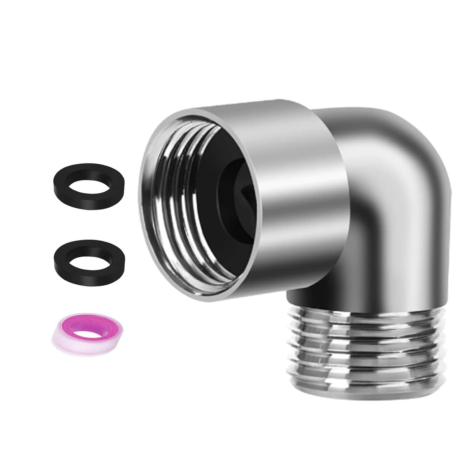 Ulijth Handheld Shower Head Elbow Adapter Shower Arm Angles Adapter 90 Degree Shower Arm Elbow Connector For Shower Hose