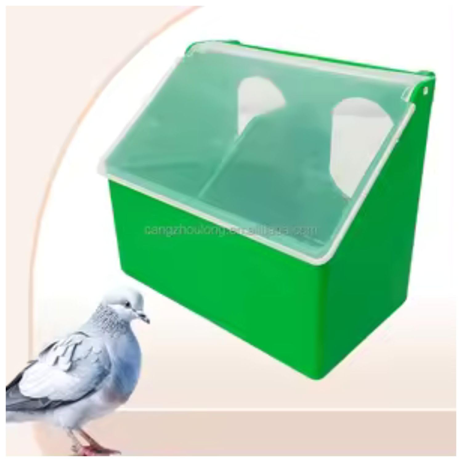 KRM Double Hole Pigeon Feeder Hanging Type Feeder Cup in Clamp cage Out Side suitably to Pigeon and Medium Size Birds (Pack of 1) (B0CY6WWHCB) Amazon Price History, Amazon Price Tracker