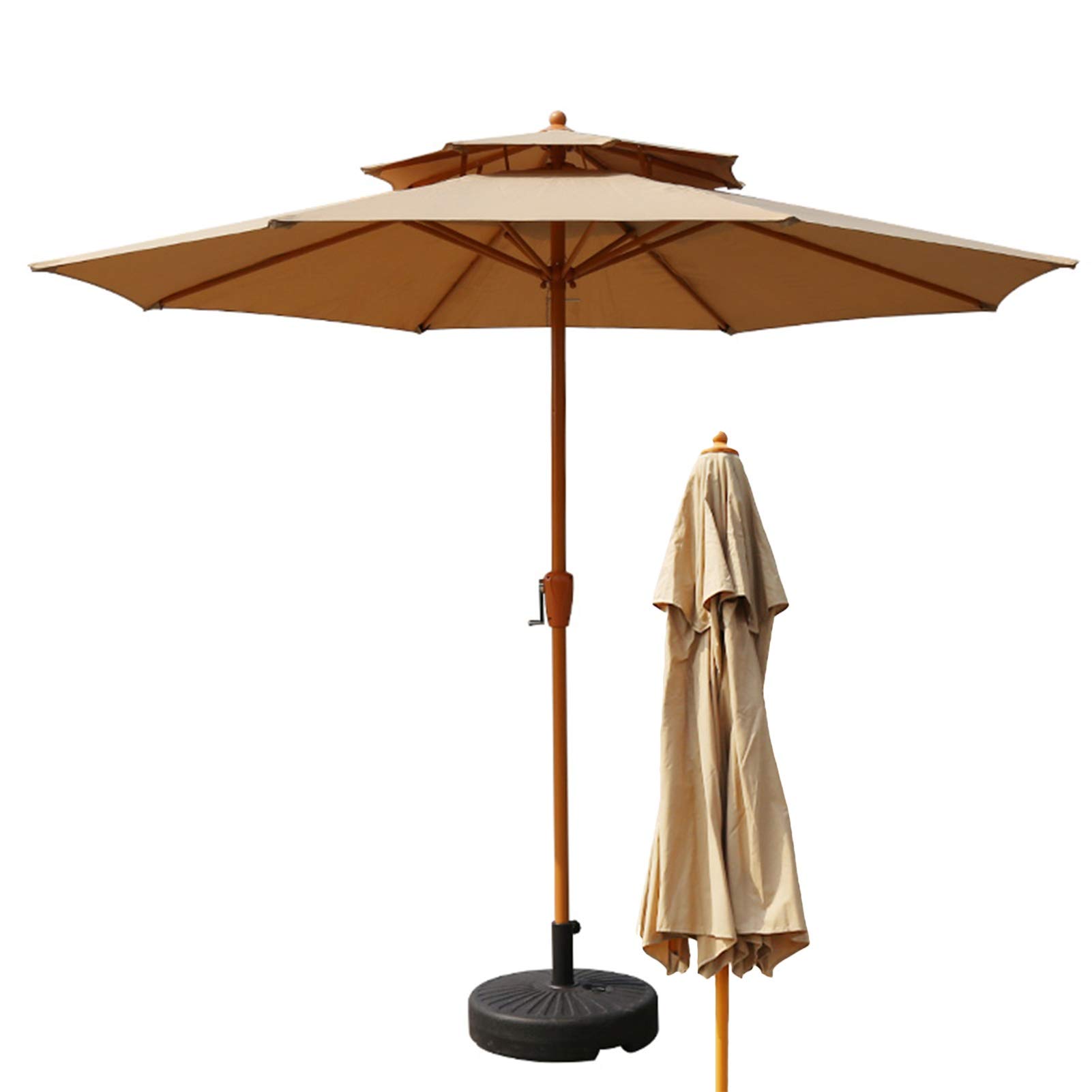 Parasol Parasol ogrodowy Parasol ogrodowy 9 stóp Parasol ogrodowy, duży parasol stołowy na świeżym powietrzu do cieniowania trawnika/podwórka/basenu, parasol plażowy z ochroną UV