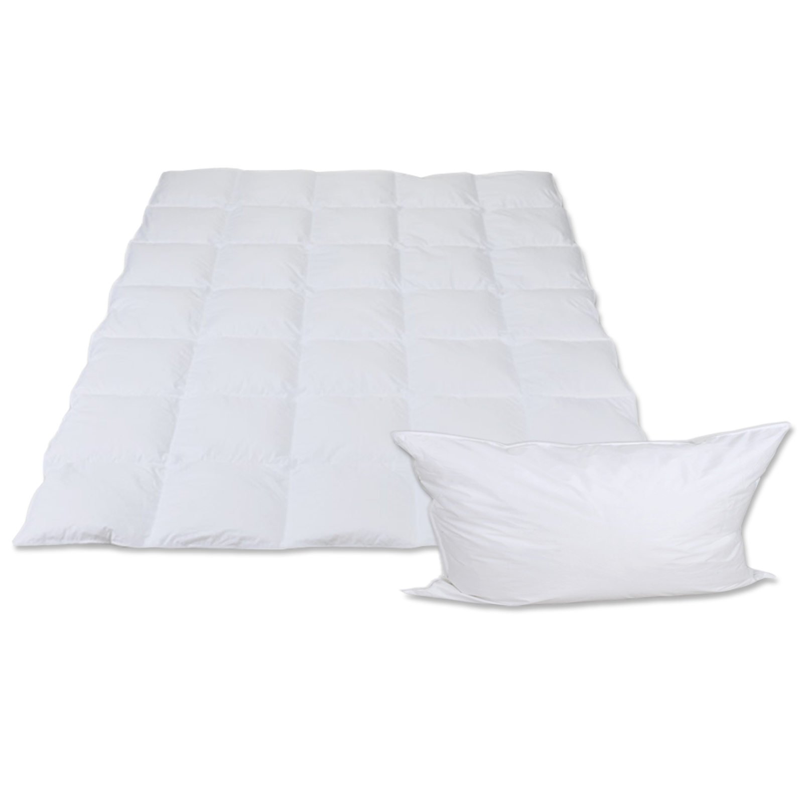 Betten Anne Set Letto estate – 100% Piuma d' oca 135 x 200 cm Bianco 400 + 800 G
