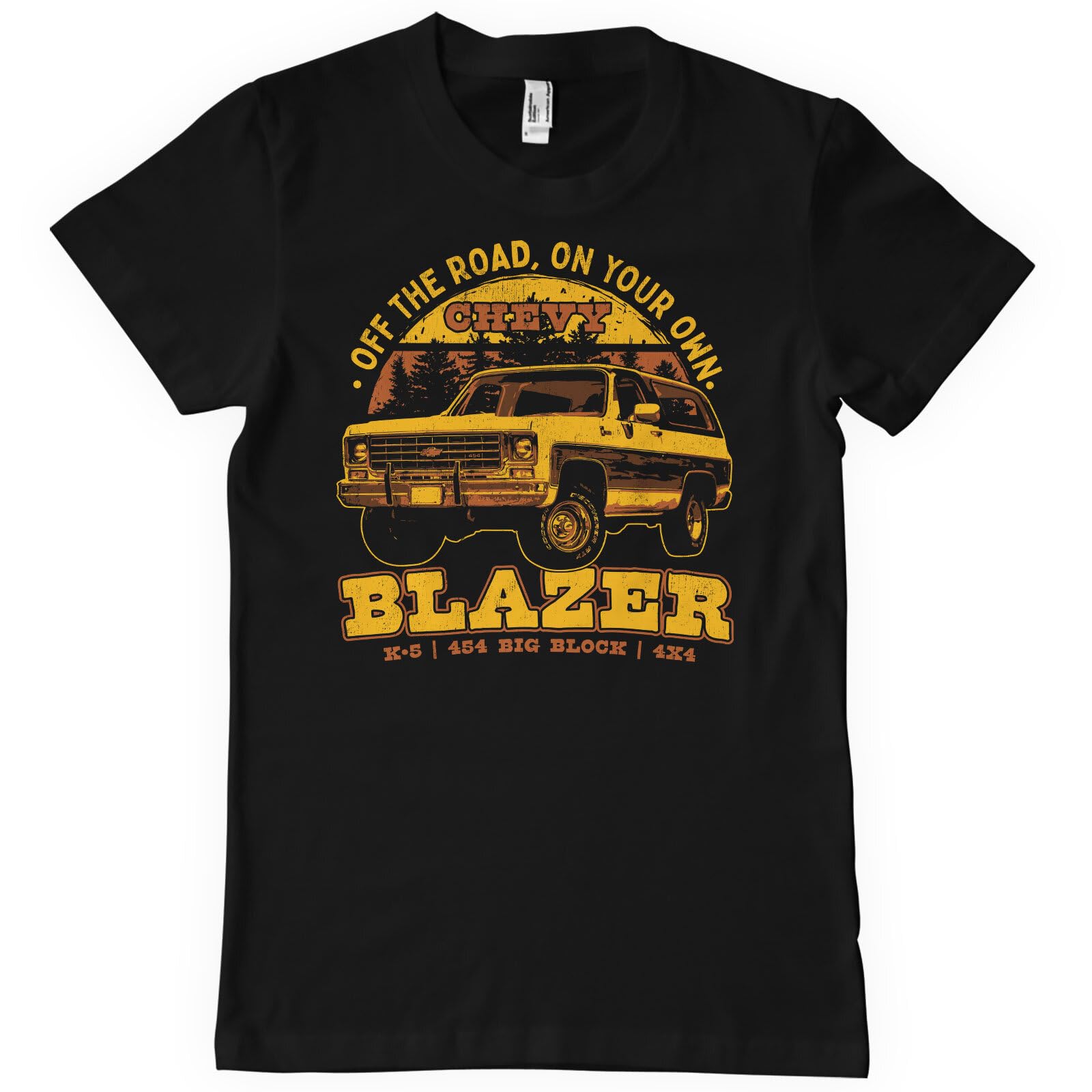 Chevrolet Officially Licensed Chevy Blazer Off The Road Mens T-Shirt (Black), X-Large