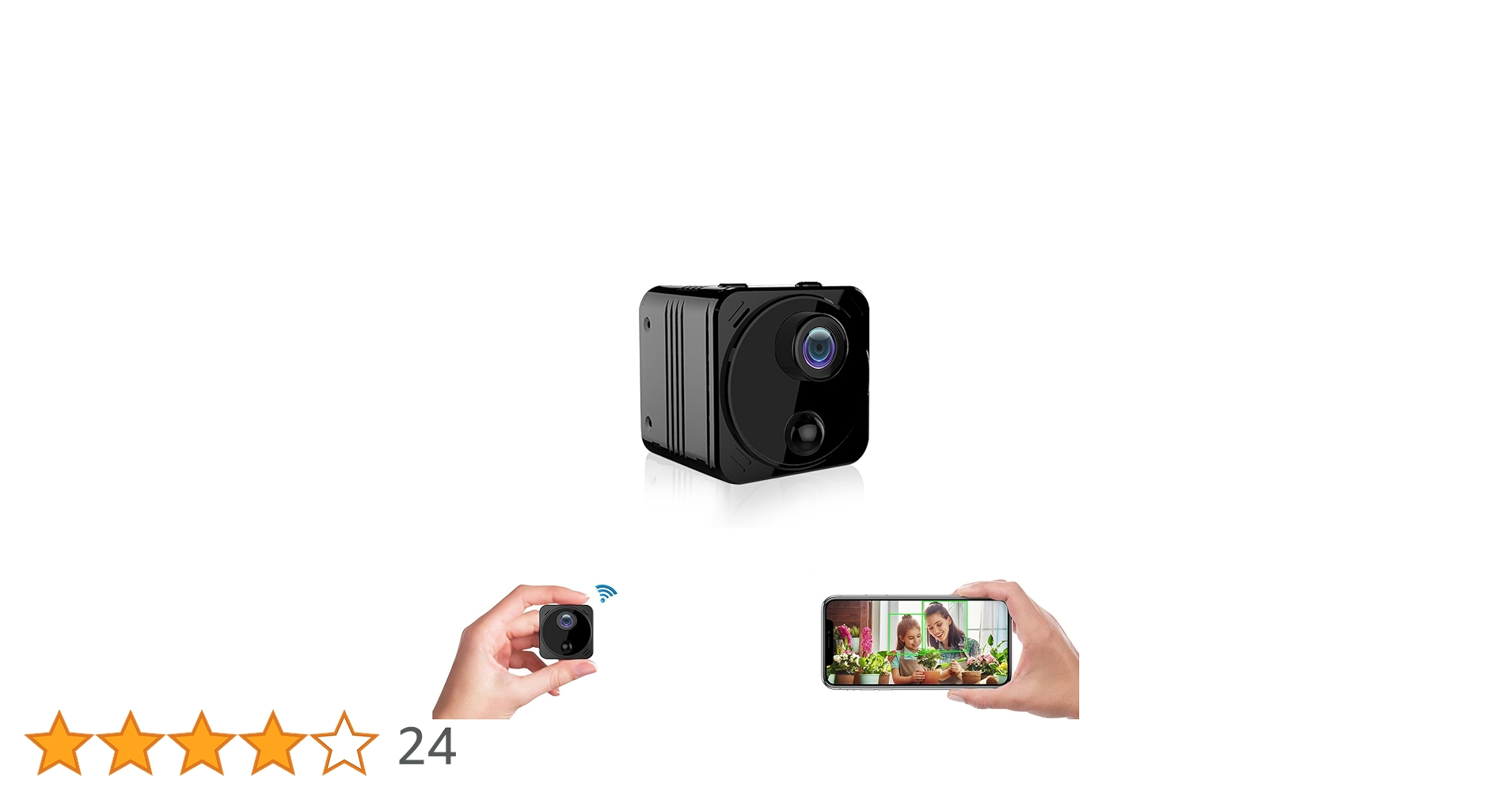 超小型カメラ 4Kカメラ Wifiは動き検出 スマートフォン連動 ナイト 楽天市場】Smhores WIFI超小型カメラ/玄関カメラ、4K カメラは