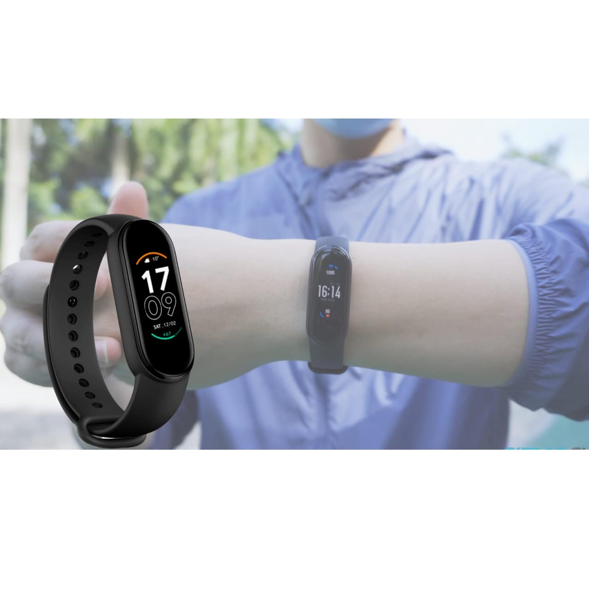 Drumstone 𝟏+𝟏 𝐘𝐄𝐀𝐑 𝐖𝐀𝐑𝐑𝐀𝐍𝐓𝐘 M7 Fitness Smart Watch – Heart Rate & BP Monitor, Step Counter, Calorie Tracker | Waterproof Unisex Activity Band - Image 2 thumbnail