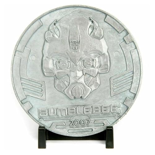 Jada Transformers 1:24 Bumblebee 2006 Chevy Camaro Die-Cast Car w/Robot on Chassis & Collectible Coin, Toys for Kids and Adults