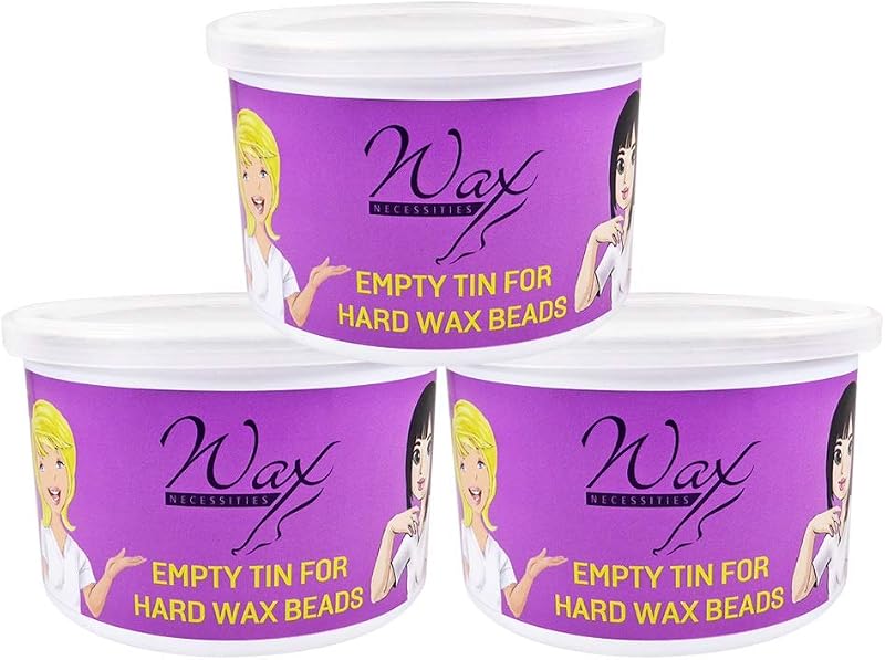 Wax Necessities Recipiente de Reposição Vazio para Cera em Pérolas, Pacote com 3