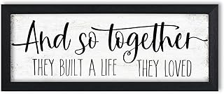 And So Together They Built a Life They Loved Sign Wall Decor