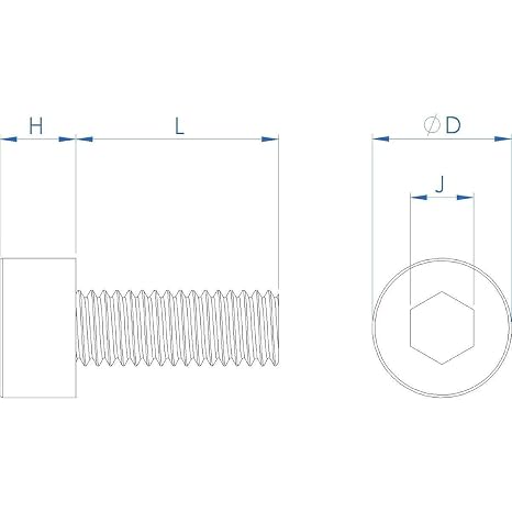 Fullerkreg 0.8mm Pitch M5 x 55MM Socket Head Cap Screws, Allen Socket Drive, Din 912, AISI 304 Stainless Steel (18-8), Full Thread, Bright Finish, Machine Thread, Quantity 10