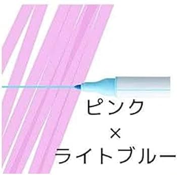Amazon.co.jp: 重ね書きマーカー デコット3【ピンク×ライトブルー Amazon.co.jp: 重ね書きマーカー デコット3【ピンク×ライトブルー