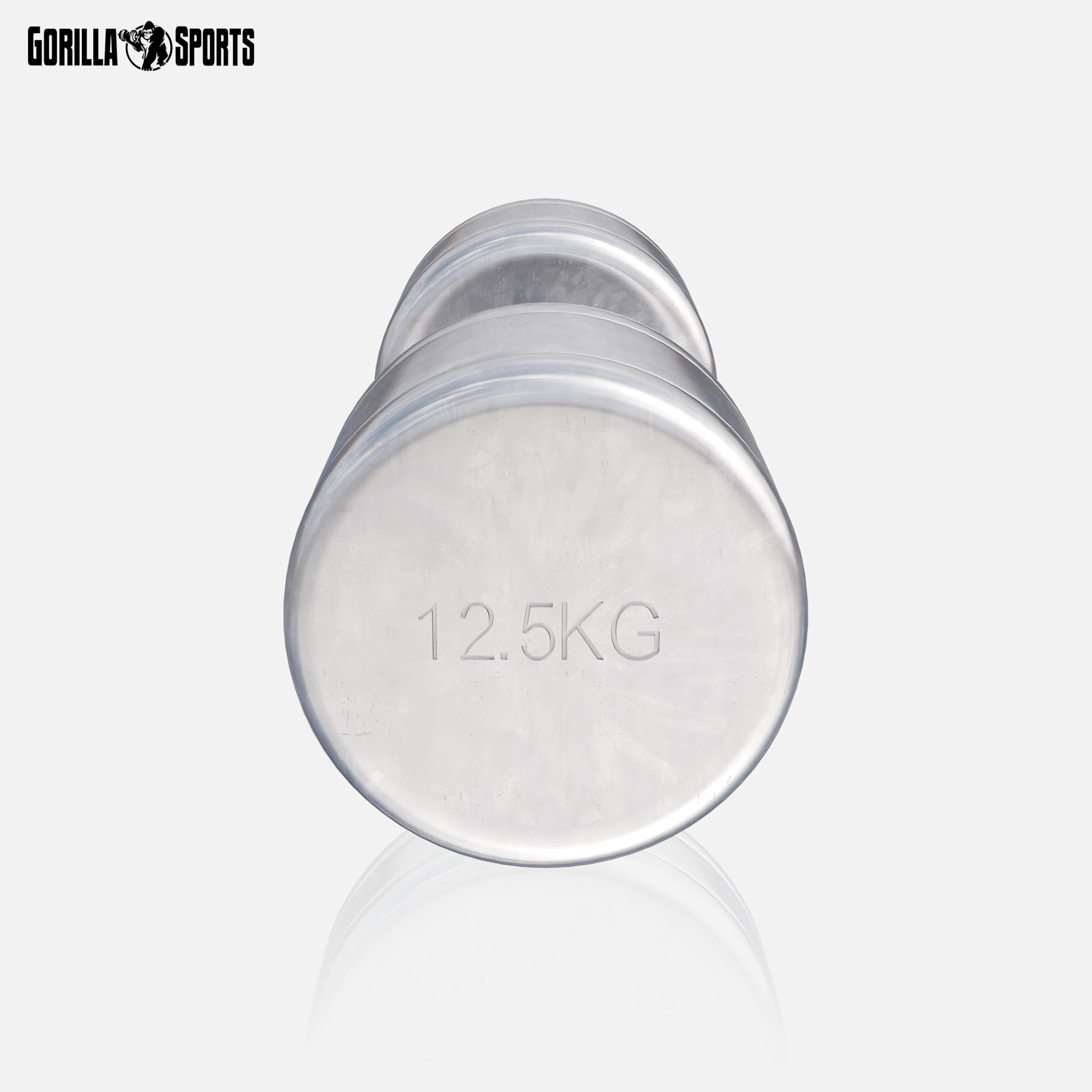 Gorilla Sports® Manubri - 2-30kg, Singolo o Coppia, con/Senza Rastrelliera, Impugnatura Ergonomica, Manico Zigrinato, Antiscivolo, in Acciaio Cromato - Pesi Cromati, Manubrio Palestra