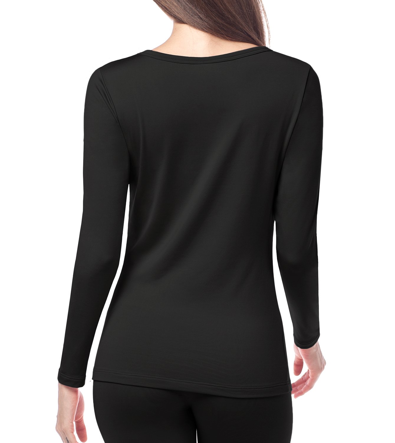 LAPASA Pacco da 2 o 1 Maglia Termica Donna Manica Lunga Fodera in Micro Pile - Pigiama Abbigliamento Intimo Canottiera Calda Elegante Elastica Traspirante Sportiva L15/L39/L42