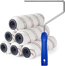 Microfibre Paint Roller 7 Inch (178 mm), Large Paint Roller for Painting on Smooth and Semi-Rough Surfaces, for Painting Walls or Ceilings