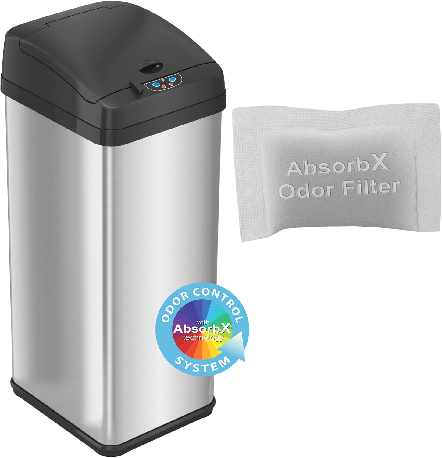 iTouchless 13 Gallon Touchless Sensor Trash Can with