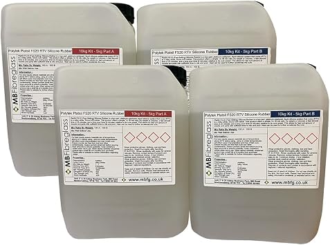 Polytek Platsil FS20 RTV Addition Cure Silicone Rubber Shore A20-20kg Kit