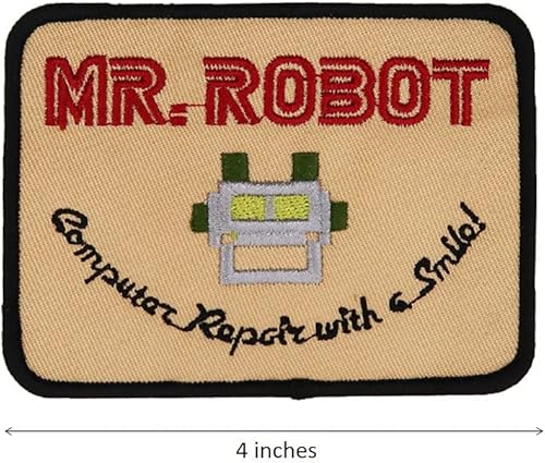 Miniatura 4 de Mr. Robot Embroidered Iron On Patch Halloween Costume DIY