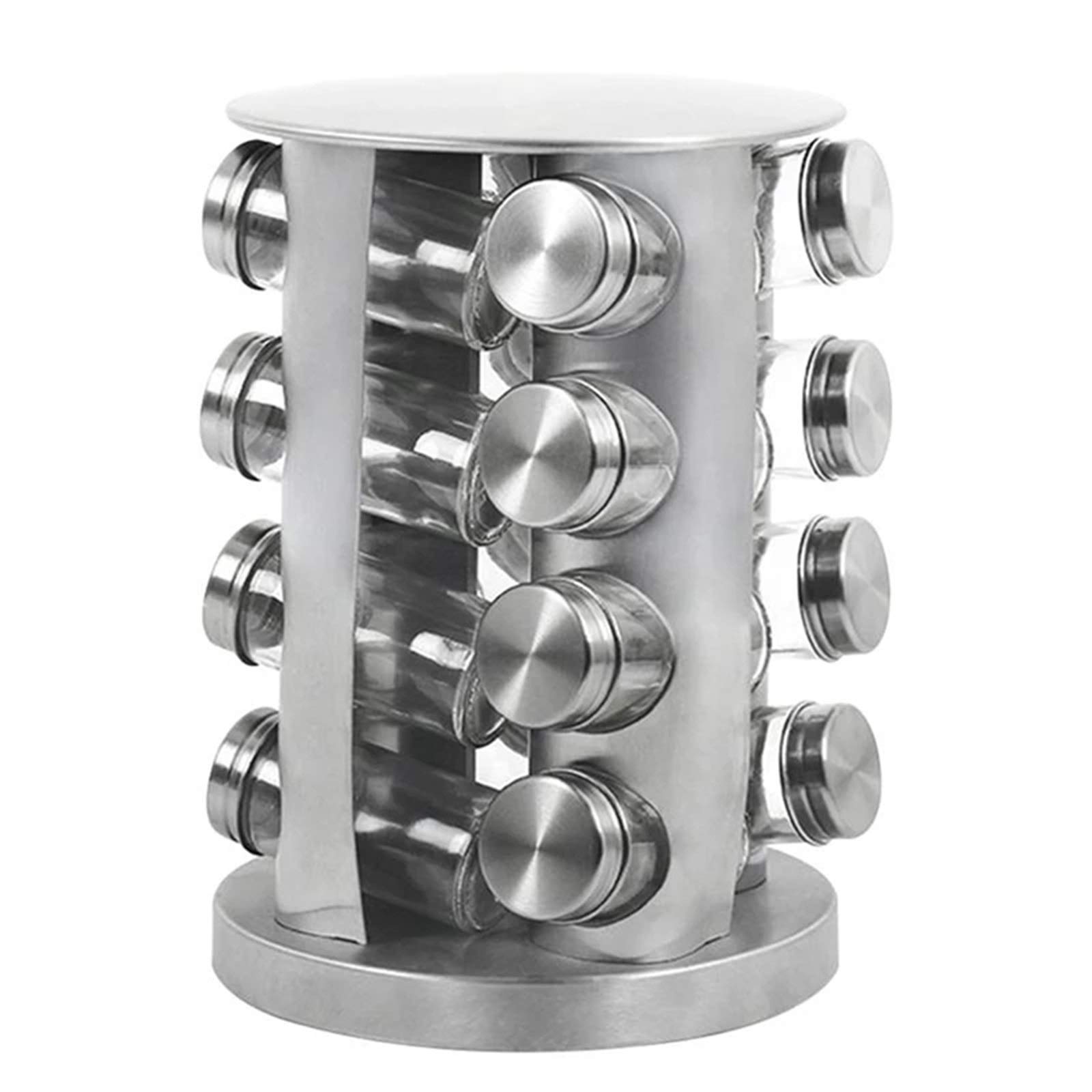 DUMRALBQE Kitchen Condiment Holder Seasoning Bottle Rack Kit Rotating Spice Set Holder Organizer for Families and Restaurants