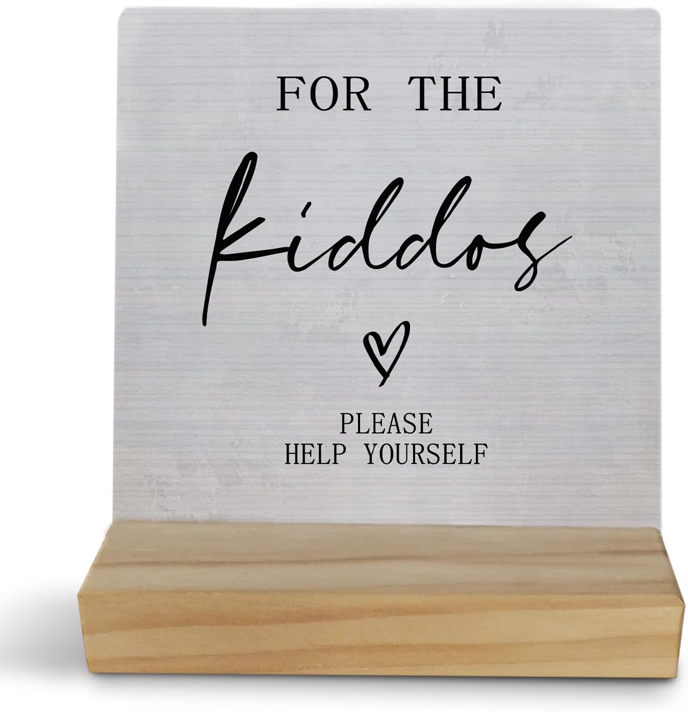 Wedding Decor, For The Kiddos Wedding Sign, Kids Wedding Activities Wood Desk Sign Plaque, Wedding Favors For Kids, Please Help Yourself Sign, Wedding Signs For Ceremony And Reception
