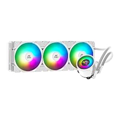 Ant Esports ICE-360 360mm Addressable RGB 2600 RPM AIO I CPU Liquid Cooler - White I Support Intel - LGA115X/1200/1700/1366/2011/2066 & AMD - FM1/FM2/AM2//AM2+/AM3/AM3+/AM4/AM5