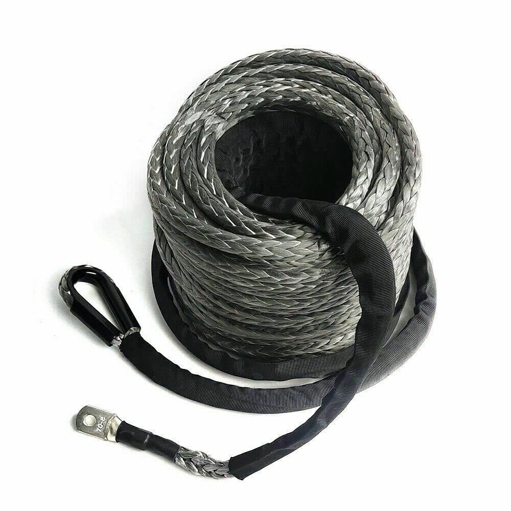 Cabrestante de 30 m de cuerda de polietileno de alto peso molecular sintético de plástico de 10 mm de diámetro de la cuerda de carga hasta 23809LBS cuerda forestal para cabrestante