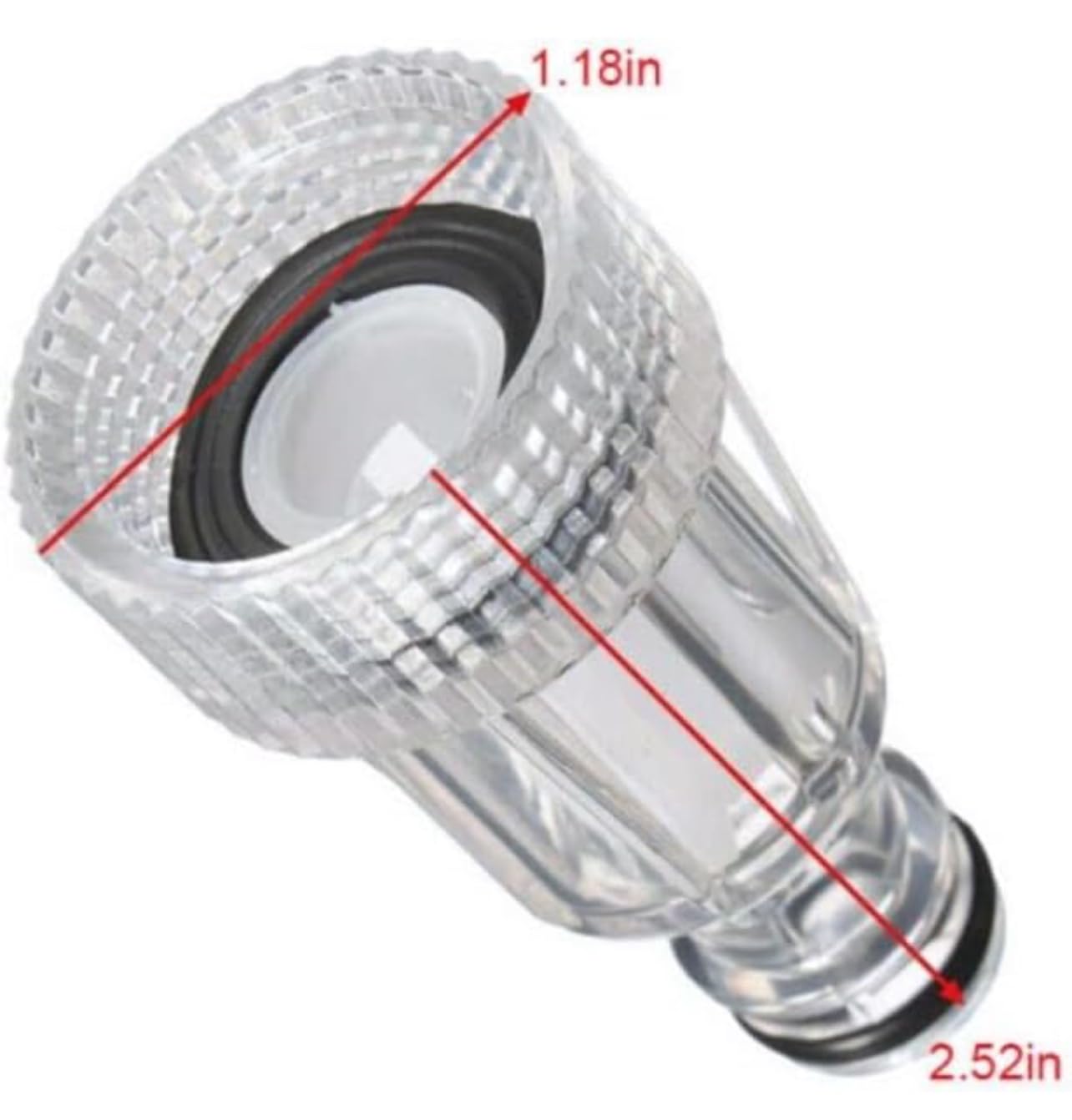 High Pressure Water Filter, Tool Connection for K2-K7 Series Pressure Washers (2pcs), Transparent - Image 3